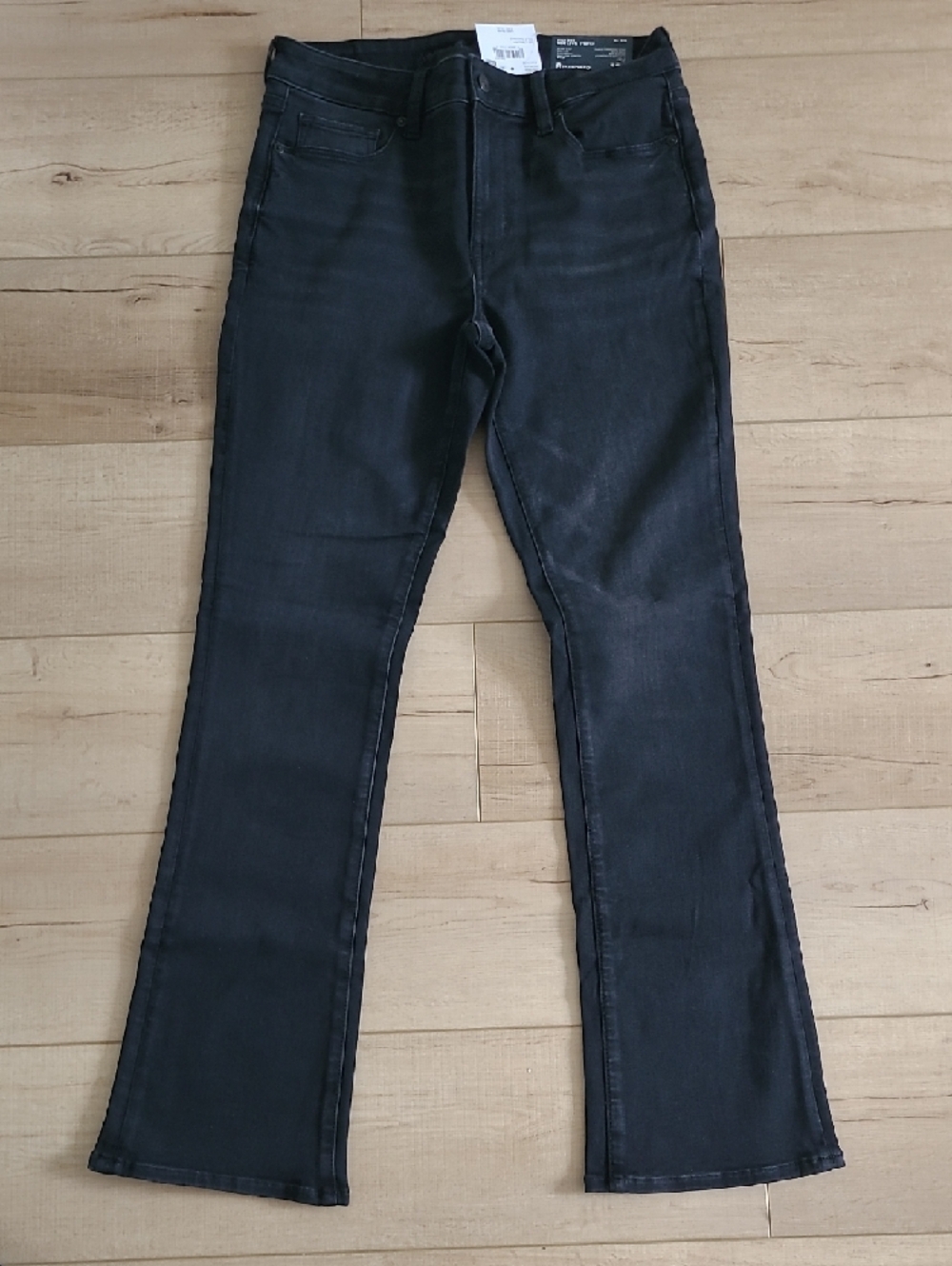 American Eagle Outfitters Black High Rise Skinny Kick Boot Jeans